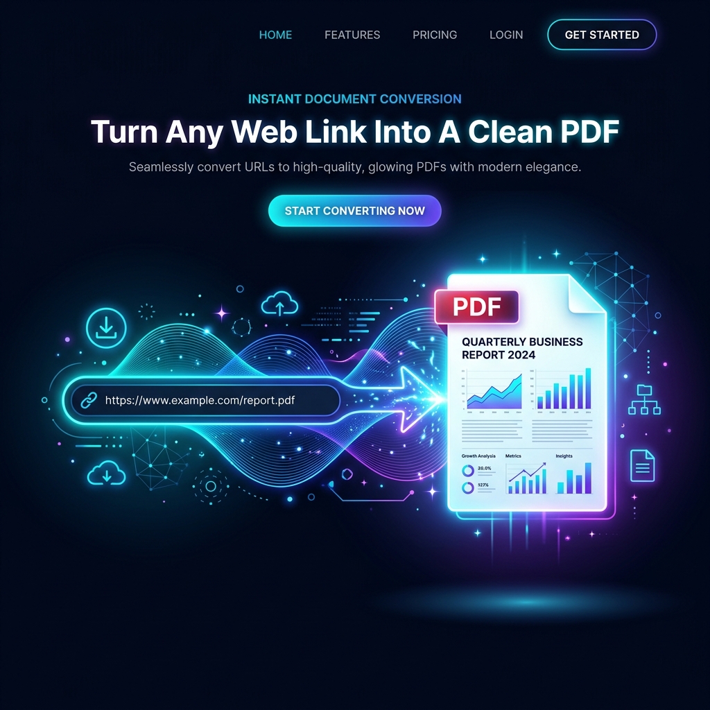 LinkPDF Interface Mockup